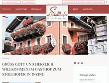 Tablet Screenshot of gasthof-stollhofer.at